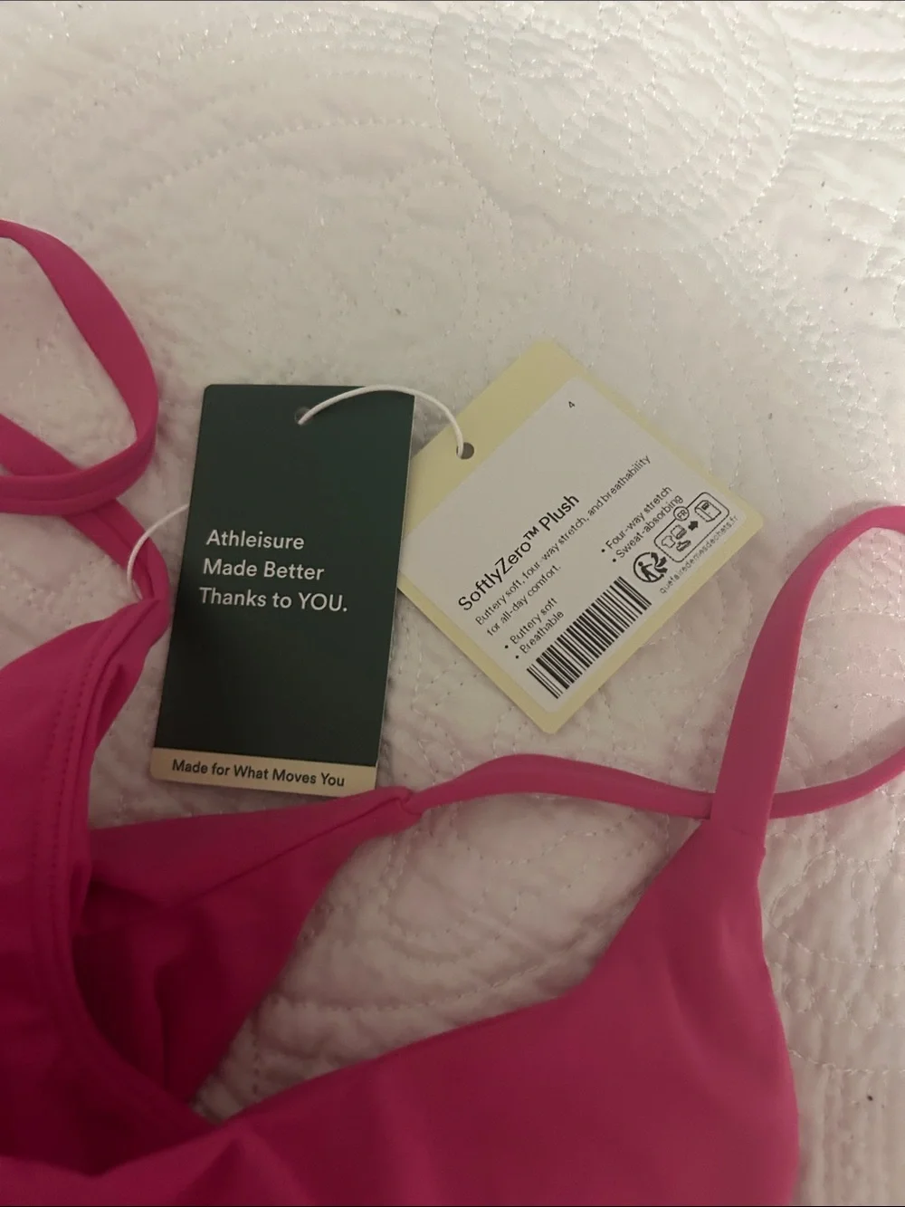 HALARA Hot Pink with Removable Bra Pads Easy Peezy Active NWT Size Medium